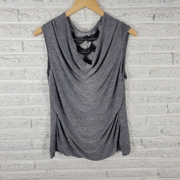 new directions Tops - New Directions Womens Top Extra Large Sleeveless Gray Heather Mesh Back GRA61E